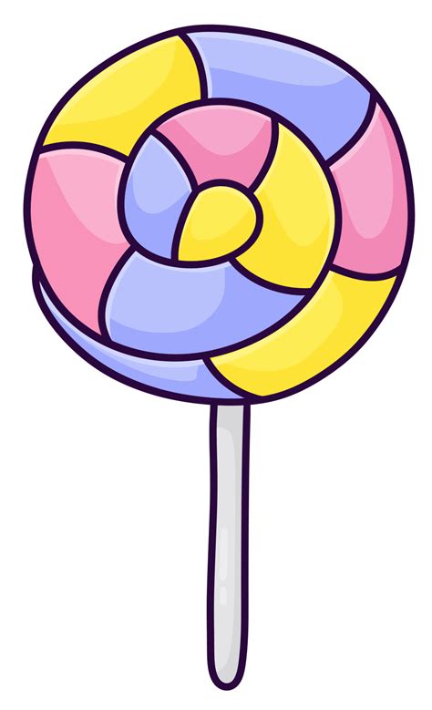 Lollipop Candy Cartoon Icon 18802307 Png