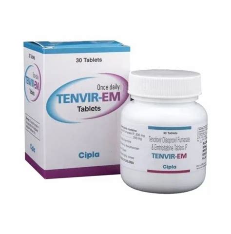 Tenvir Em Tenofovir Disoproxil Fumarate And Emtricitabine Tables Ip