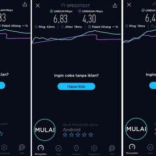 Speed test LTE1800 after LTE900 implementation at a distance of 0.5Km ...