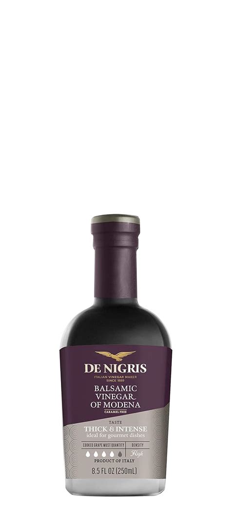 De Nigris Platinum Balsamic Vinegar Of Modena Six Bottles