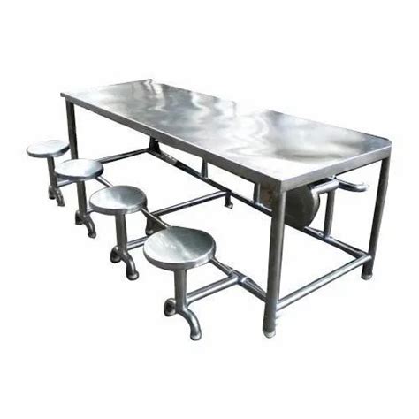 Soni Traders Silver Stainless Steel Canteen Table At Rs In Vadodara