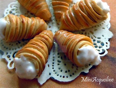 Miniature italian sfogliatelle pastry by miniacquoline on DeviantArt