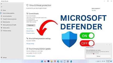 Enable Microsoft Defender On Windows 11 How To Windows Defender On Or Off Youtube