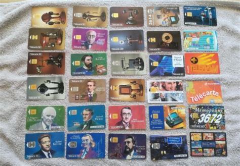 lot 30 cartes téléphoniques Collection historique grandes figures