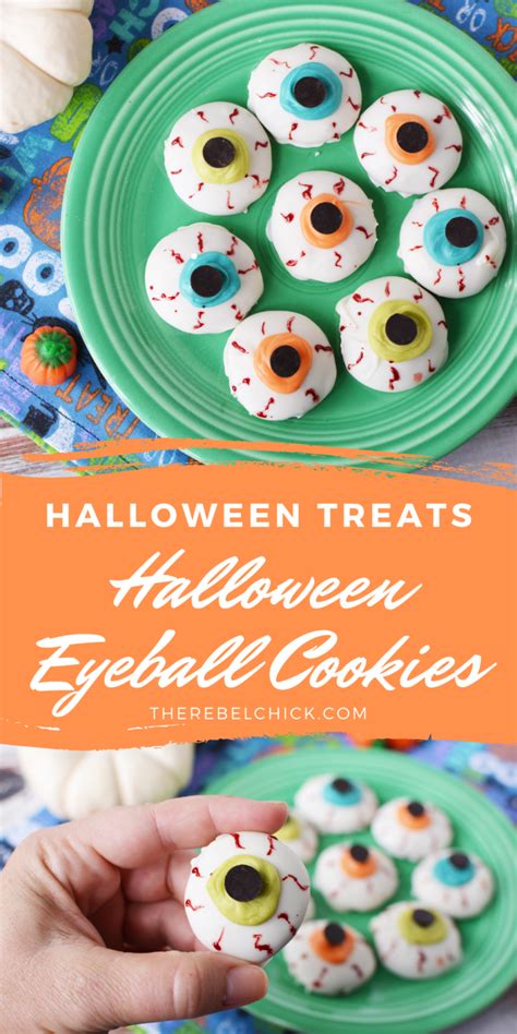 Halloween Eyeball Cookies Recipe - The Rebel Chick