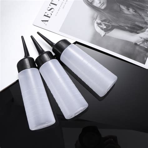 3pcs Hair Dye Bottle Plastic Durable Dispensing Bo Grandado