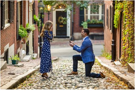 Acorn Street Proposal Boston LAD Photography Award Winning Maine