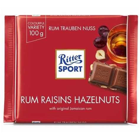 Ritter Czekolada Mleczna Z Rumem I Bakaliami G Ritter Sport