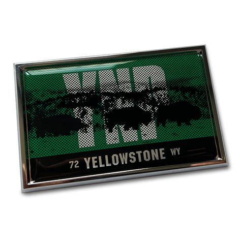 Yellowstone National Park Premium Vehicle Badge – Graphic Passport