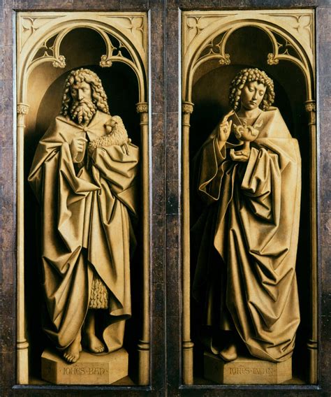 The Ghent Altarpiece Adoration Of The Mystic Lamb John The Baptist