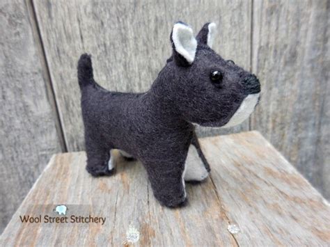 Small Felt Dog Stuffed Dog Felt Stuffed Animal Soft Toy