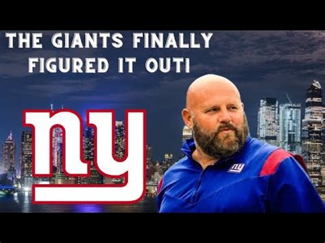 New York Giants The Giants FINALLY Got It Right Brian Daboll Is The