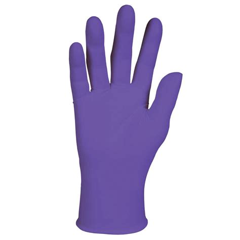 Purple Nitrile™ Powder Free Ambidextrous Beaded Cuff Exam Gloves 95