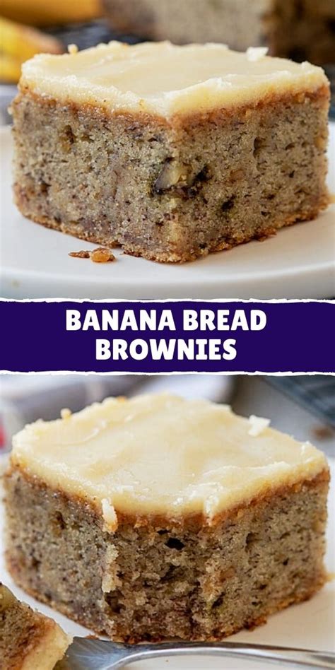 Easy Banana Bread Brownies 100K Recipes