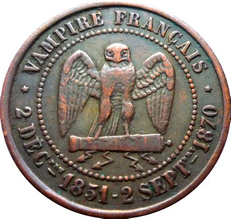 Médaille satirique Napoléon III défaite de Sedan module 5c Le