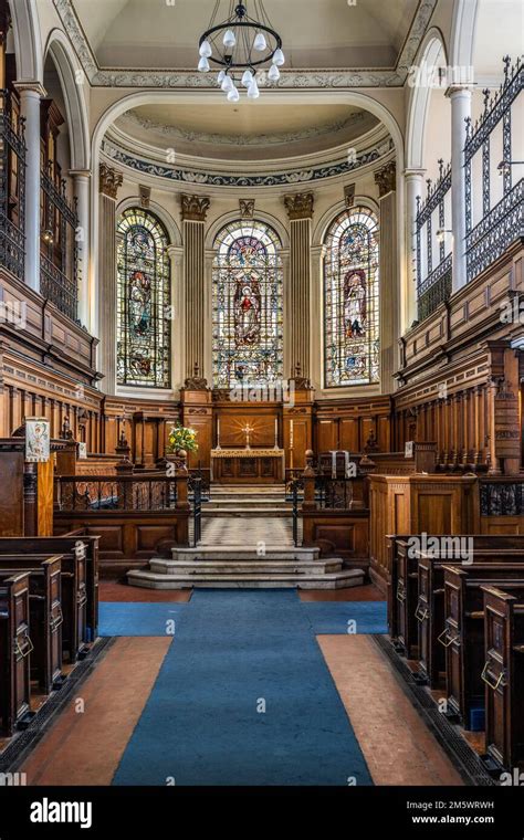 st annes church interior Stock Photo - Alamy