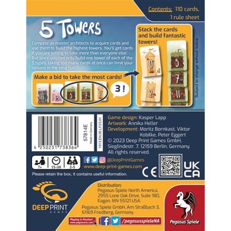 5 Towers (EN) - FantasyWelt.de | Tabletopshop | Brettspielshop | Roll ...