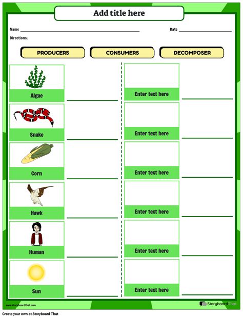 Free producer consumer decomposer worksheet, Download Free producer consumer decomposer ...