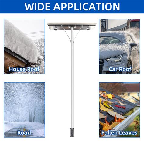 Snapklik Snow Roof Rake Ft Extendable Snow Rake For House