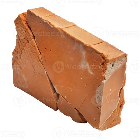 Close Up Of Broken Clay Brick Isolated On Transparent 48096263 Png