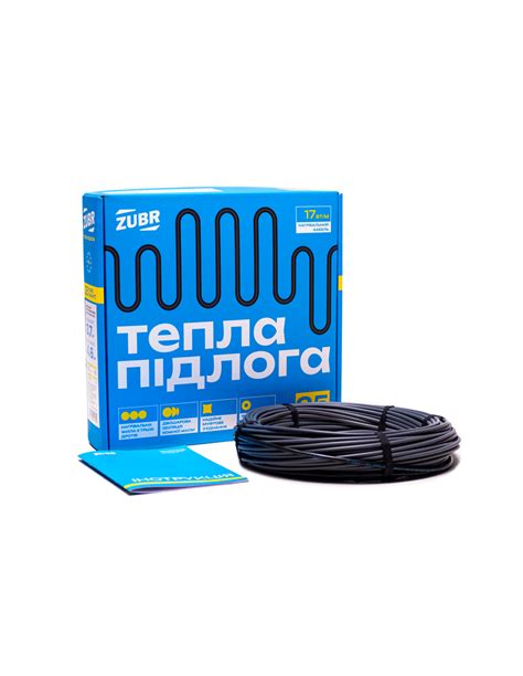 Нагревательный кабель ZUBR DC Cable 17/170 Вт 10 м. Двухжильный ...