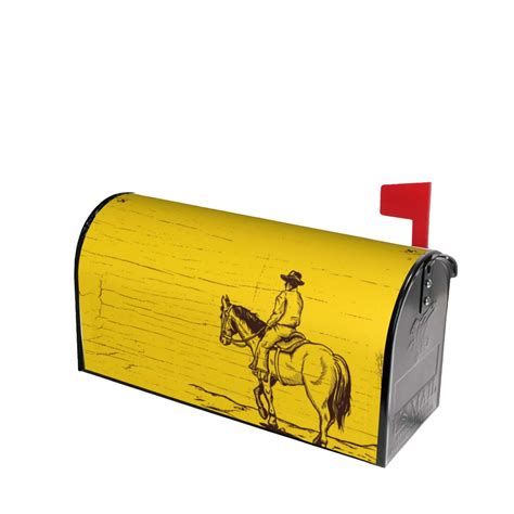 Lsque Western Desert Cowboy 1 Mailbox Cover Standard Size Magnetic