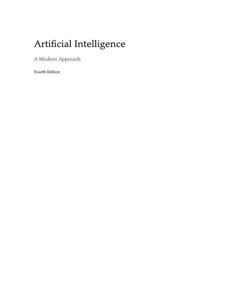 Solution Artificial Intelligence A Modern Approach 4th Edition 2021 1