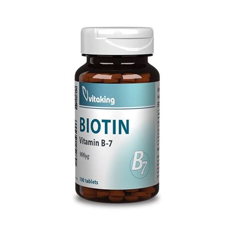 B7 Biotin 90 Mcg 100 Tablets Vitaking