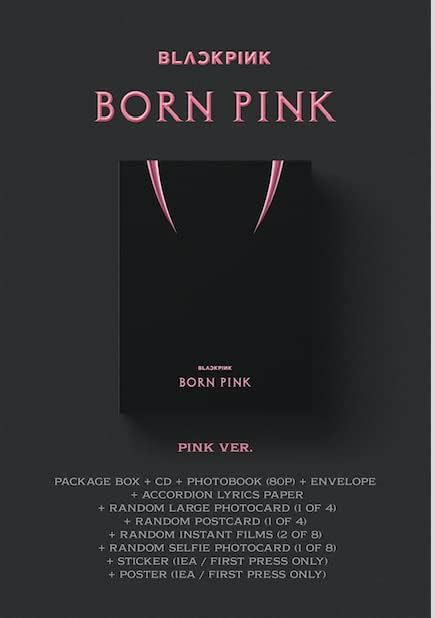 Yg Works Blackpink 2nd Album Born Pink Gray Ver Package Box Set