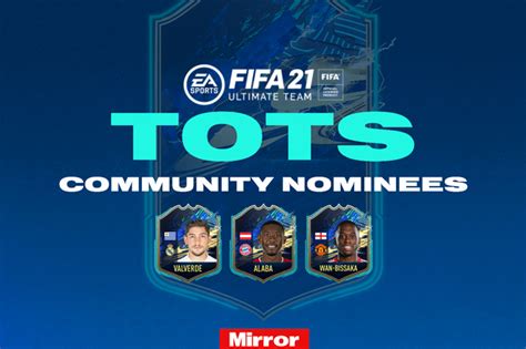 FIFA 21 Community TOTS Team Of The Season Nominees Confirmed As