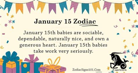 January 15 Zodiac Is Capricorn, Birthdays And Horoscope - ZodiacSigns101