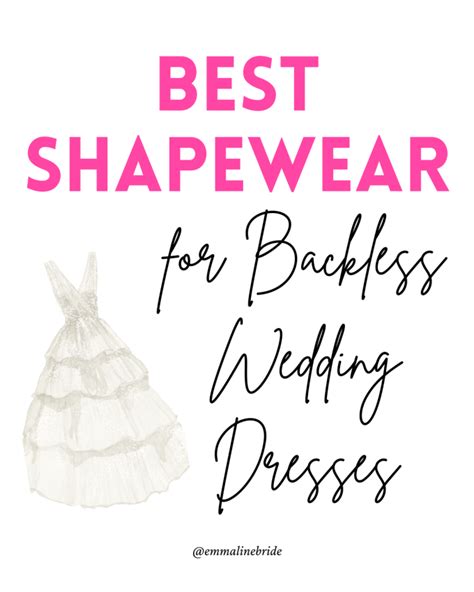 3 Best Backless Wedding Dress Shapewear Solutions That Work