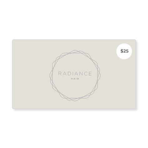 $25 Gift Card | Hair Services Vouchers | Radiance Hair