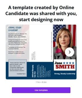 Political Print Templates Online Candidate Resources