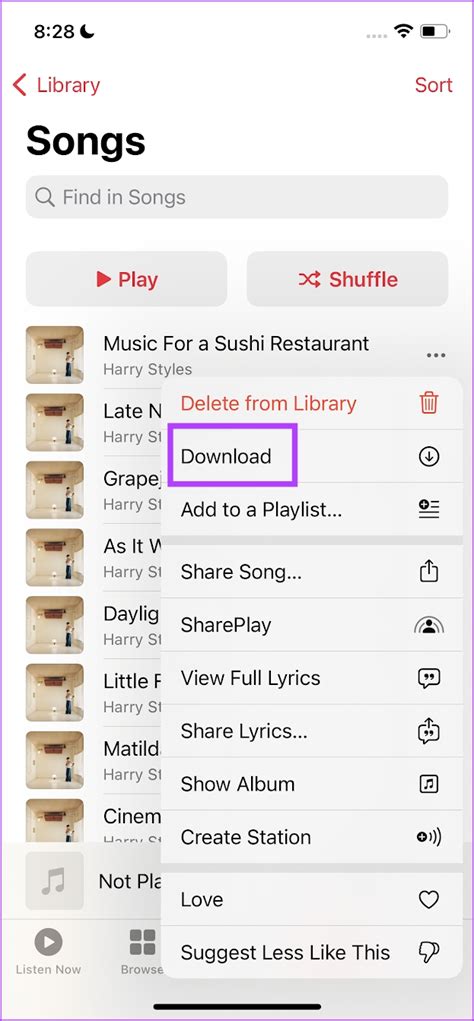 Como baixar músicas no Apple Music para ouvir offline BR Atsit