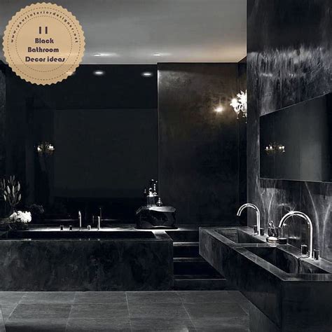 10 Luxury Modern Black Bathroom Decoomo