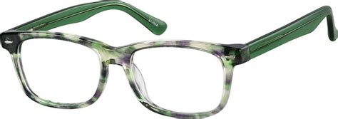 Green Tortoisehell Rectangle Glasses #612924 | Zenni Optical ...