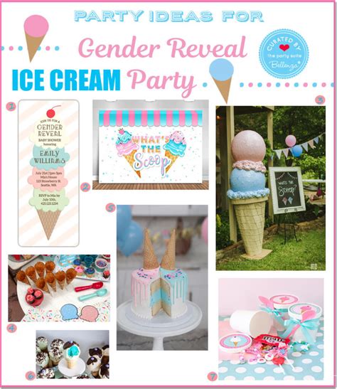 What S The Scoop Ice Cream Themed Gender Reveal Baby Shower Ideas