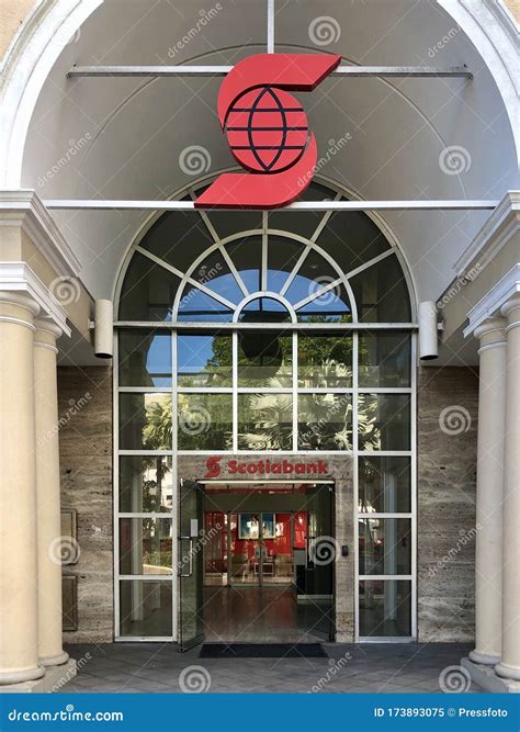 Scotiabank Branch in Nassau, Bahamas. Editorial Image - Image of