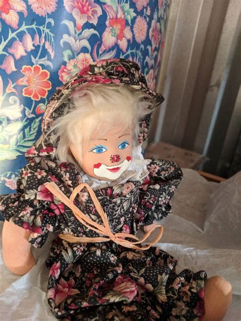 Vintage Hand Painted Porcelain Clown Doll By Tati Etsy