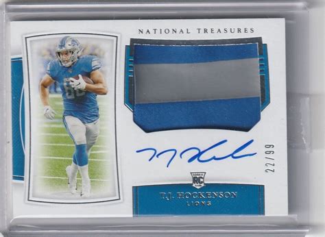 2019 Panini National Treasures Rookie Patch Autographs 179 T J