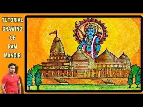 How To Draw Ayodhya RAM MANDIR Easy Step By Step JAY SHREE RAM Drawing