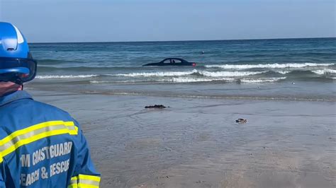 Bmw Washes Out To Sea After Parking On Cornwall Beach Uk News Sky News