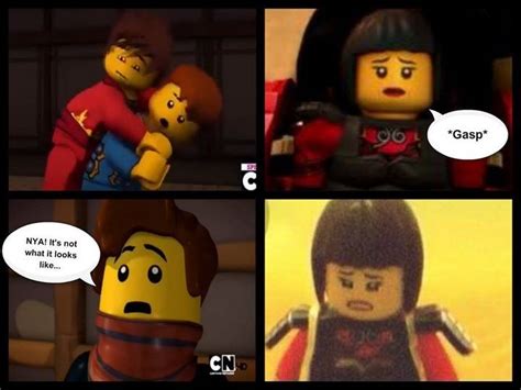 Wow Jay Leaving Nya For Her Brother Thats Cold Dude Xd Ninjago