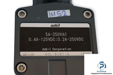 AZBIL VCL 5101 H WATERPROOF LIMIT SWITCH Platinum International