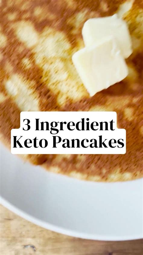 3 Ingredient Keto Cream Cheese Pancakes - Low Carb Breakfast | Low Carb ...