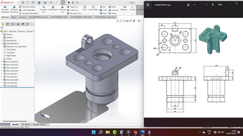 Latihan Solidworks Pemula 3dimensi 25 YouTube