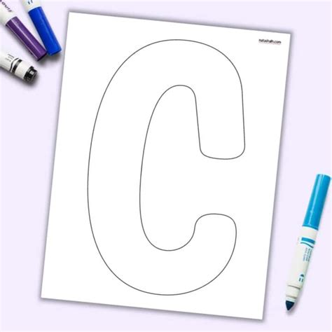 Free Printable Uppercase Bubble Letters - The Artisan Life