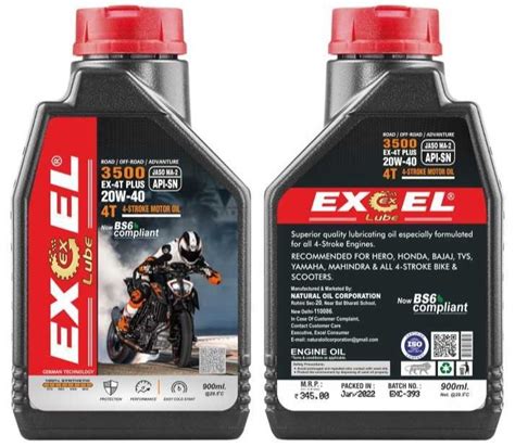 Excel W T Api Sn Bike Engine Oil Bottle Of L At Rs Litre In