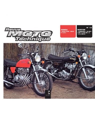 RMT 12 HONDA CB 350 400 Four Et NORTON COMMANDO MK 750 850